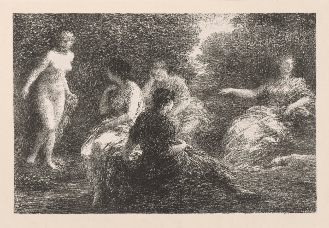 De baders door Henri Fantin-Latour