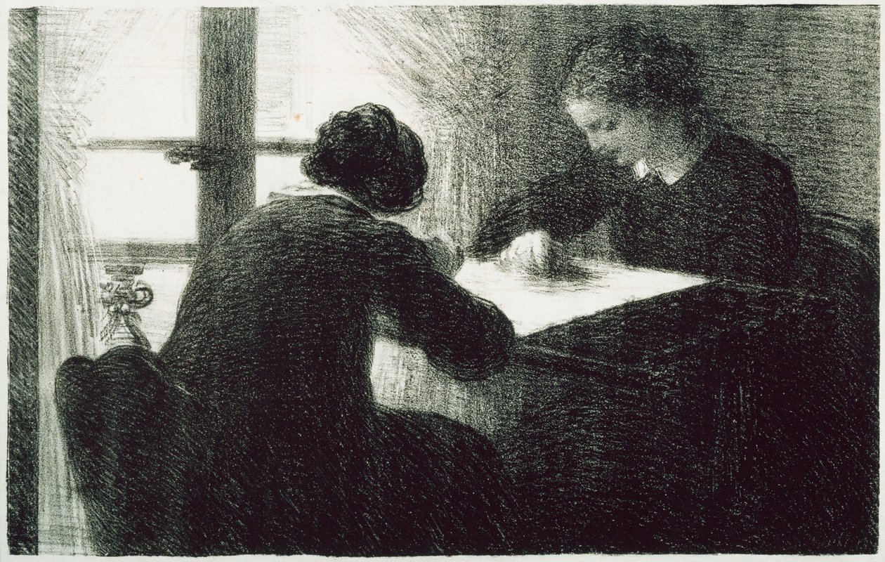 De borduursters (Les Brodeuses) door Henri Fantin-Latour