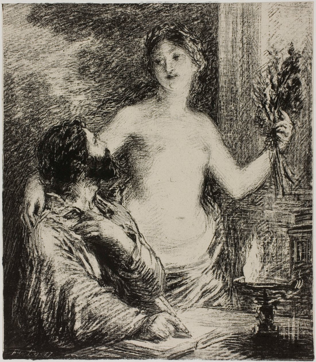 De muzikant door Henri Fantin-Latour