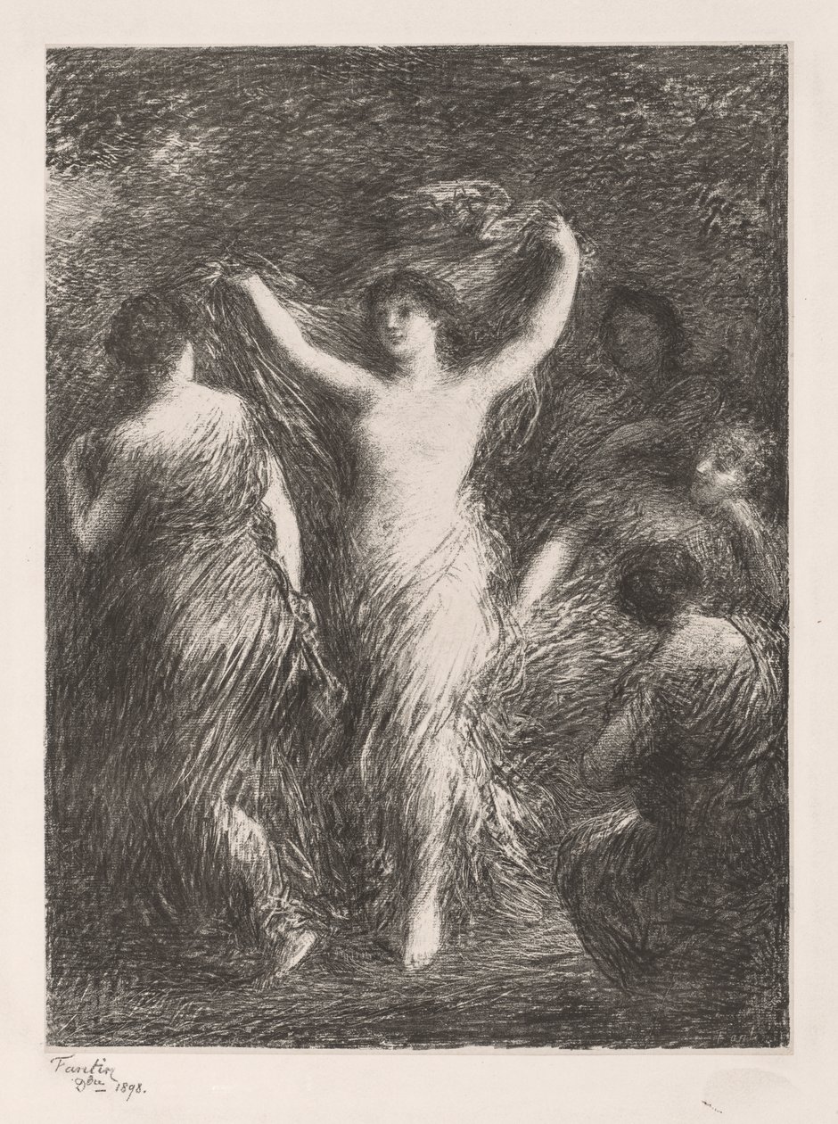 Dansen door Ignace Henri Jean Fantin Latour
