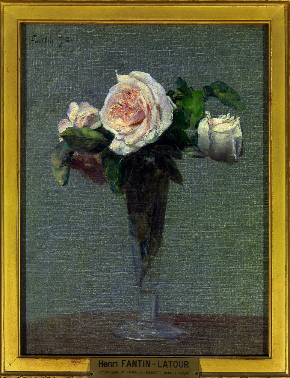 Bloemen door Ignace Henri Jean Fantin Latour