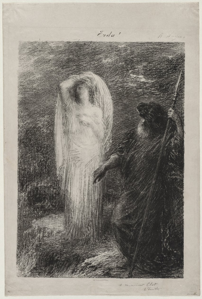De evocatie van Erda door Ignace Henri Jean Fantin Latour