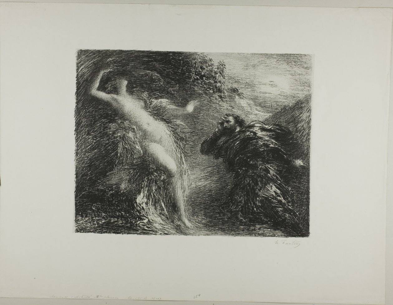 Manfred en Astartea, derde plaat door Ignace Henri Jean Fantin Latour