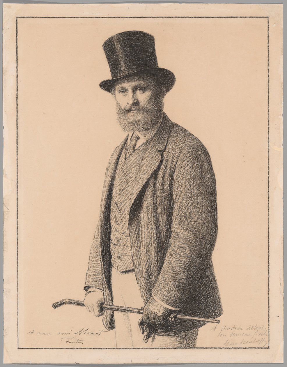 Portret van Édouard Manet door Henri Fantin Latour