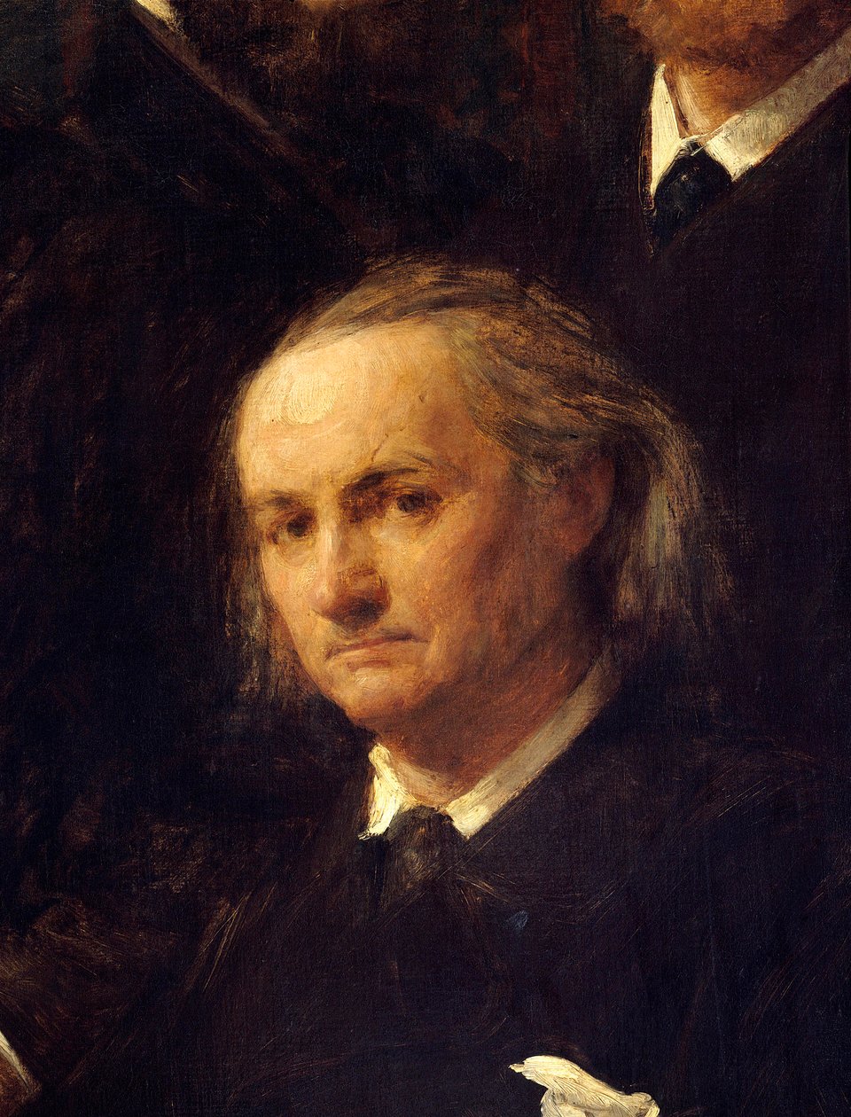 Portret van de dichter Charles Baudelaire (detail) door Ignace Henri Jean Fantin Latour