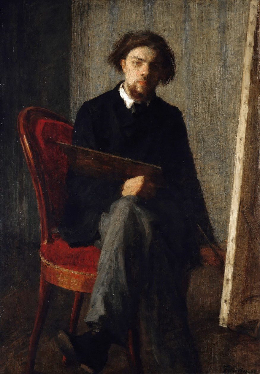 Zelfportret door Ignace Henri Jean Fantin Latour