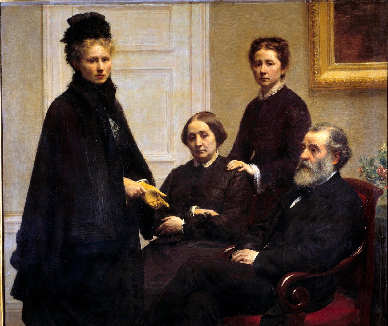 De familie Dubourg door Ignace Henri Jean Fantin Latour