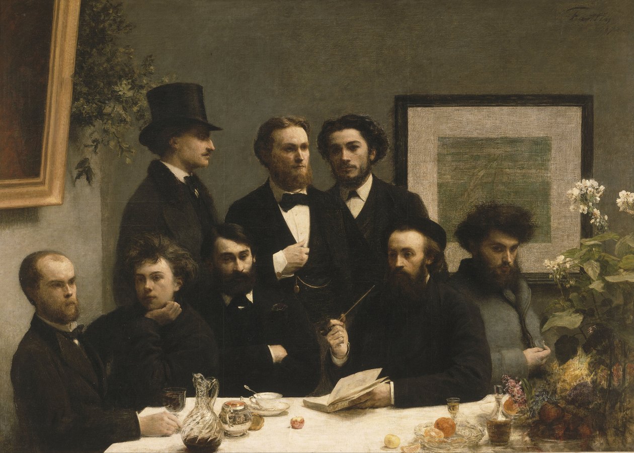 Een hoek van de tafel door Henri Fantin Latour