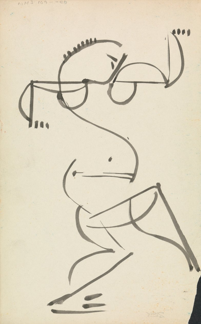 Dansende figuur door Henri Gaudier Brzeska
