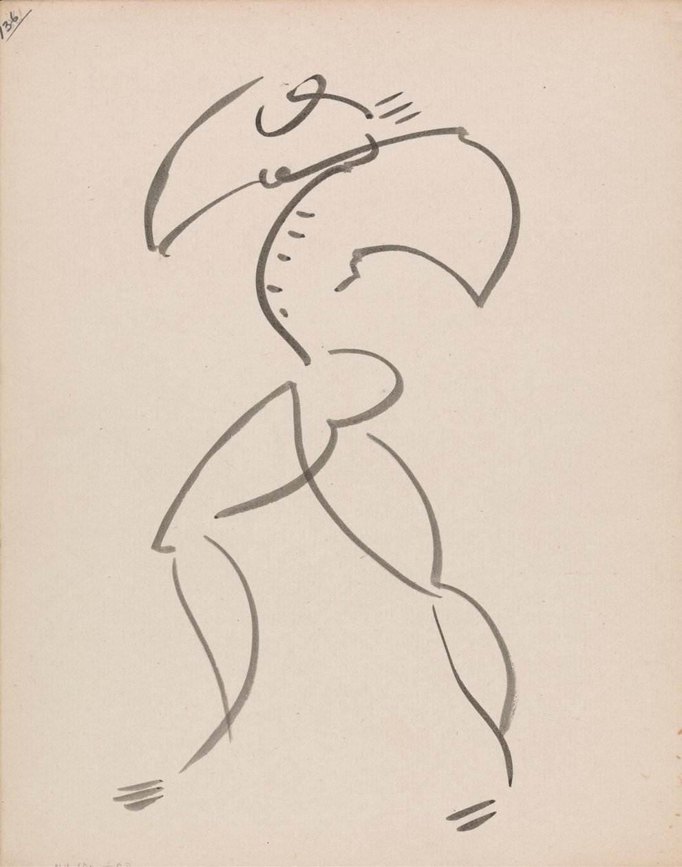 Dansende figuur door Henri Gaudier Brzeska