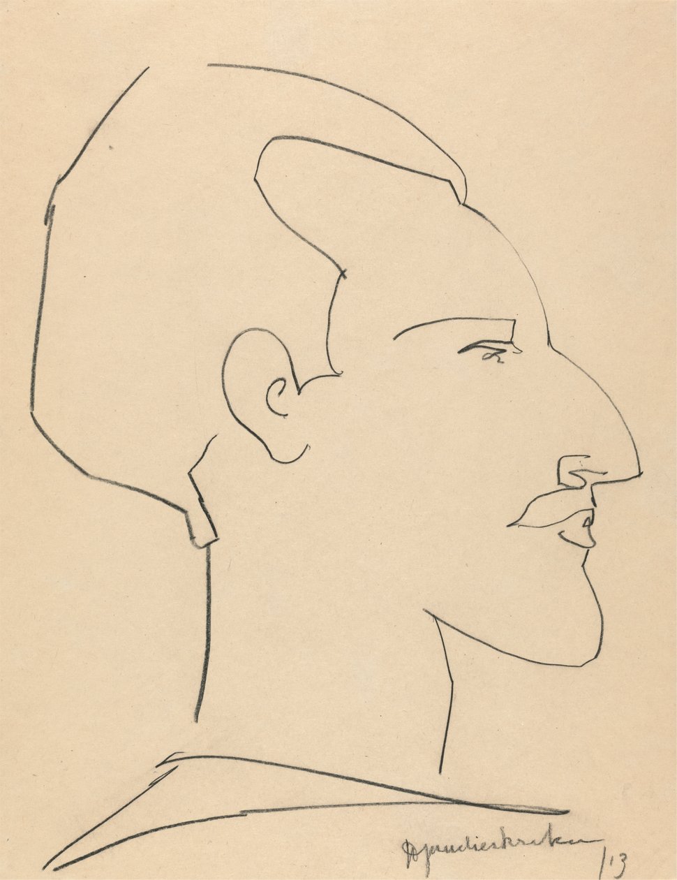 Horace Brodsky door Henri Gaudier Brzeska
