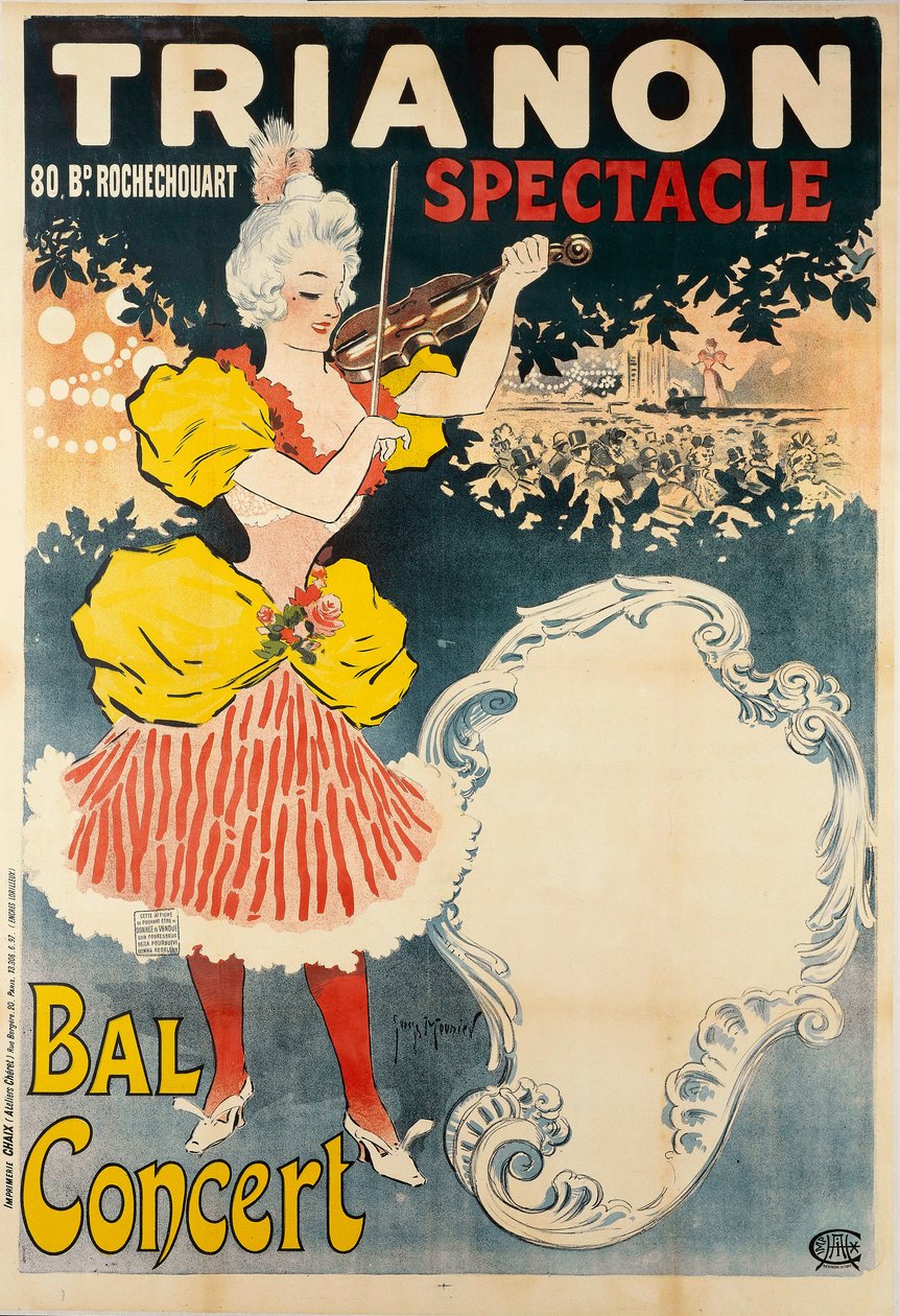 Trianon Spectacle Bal Concert, 1897 door Henri Georges Meunier