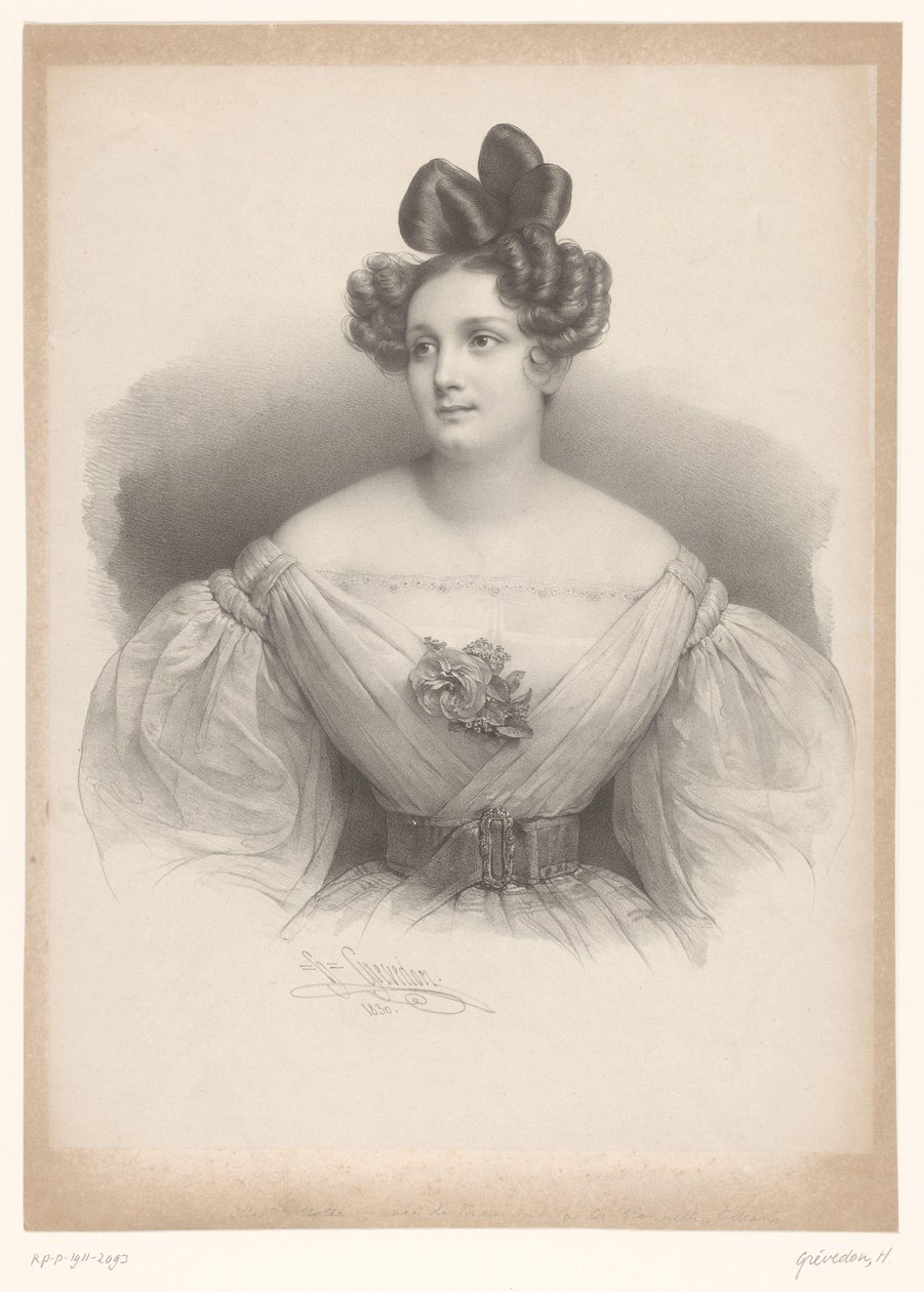 Portret van Madame Nolté door Henri Grevedon