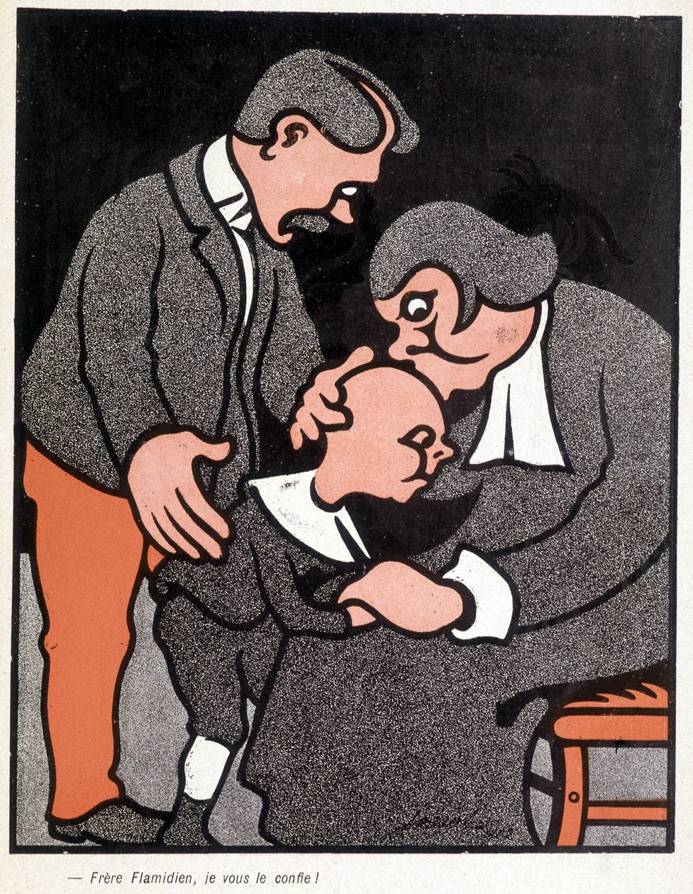Frère Flamidien, ik vertrouw hem aan u toe - door Henri Gustave Jossot (1866-1951), in 