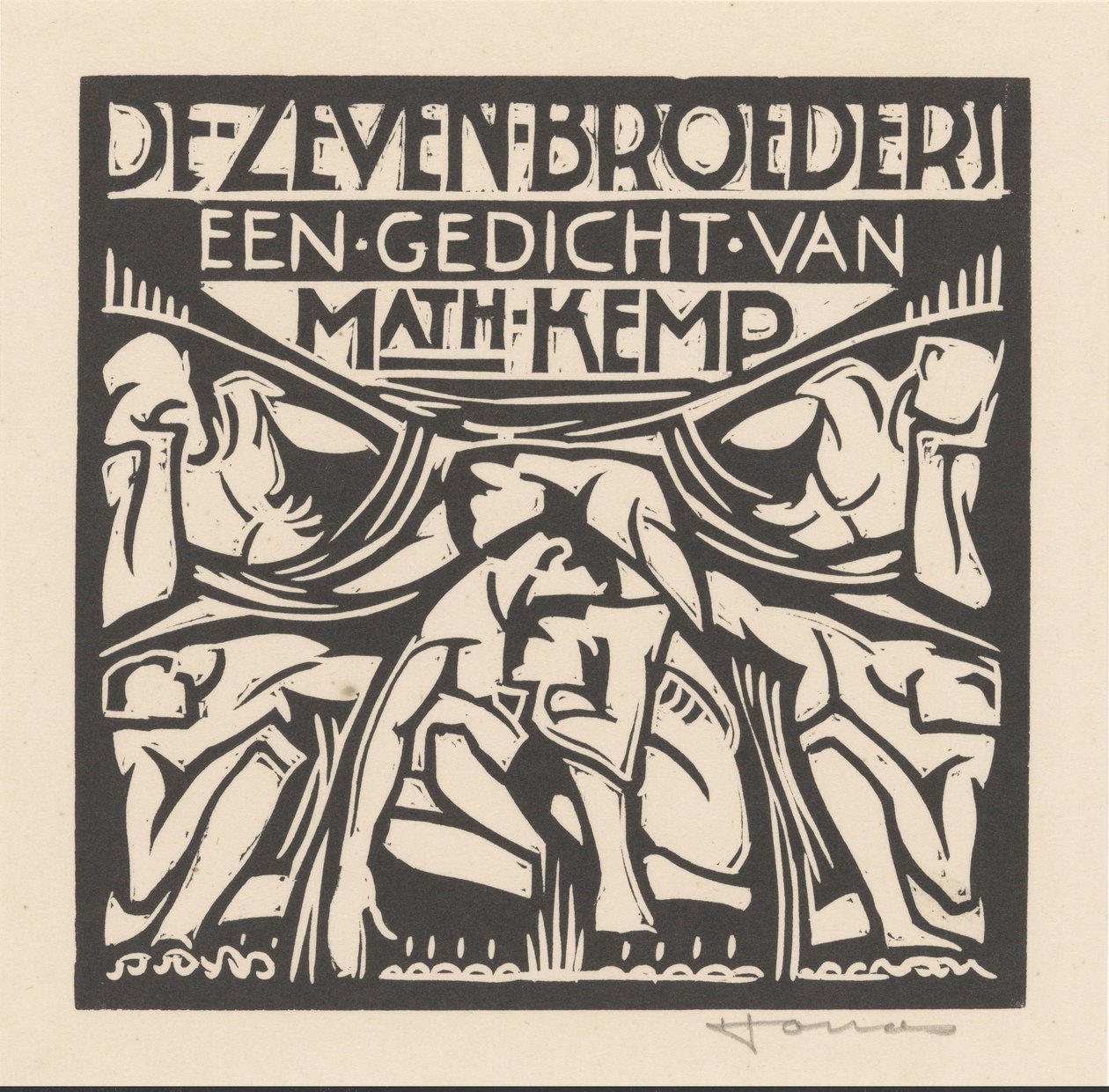 De zeven broeders door Henri Jonas (signed by artist)