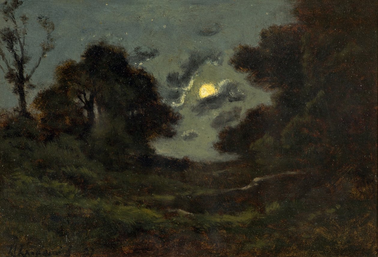 Clair de Lune door Henri Joseph Harpignies