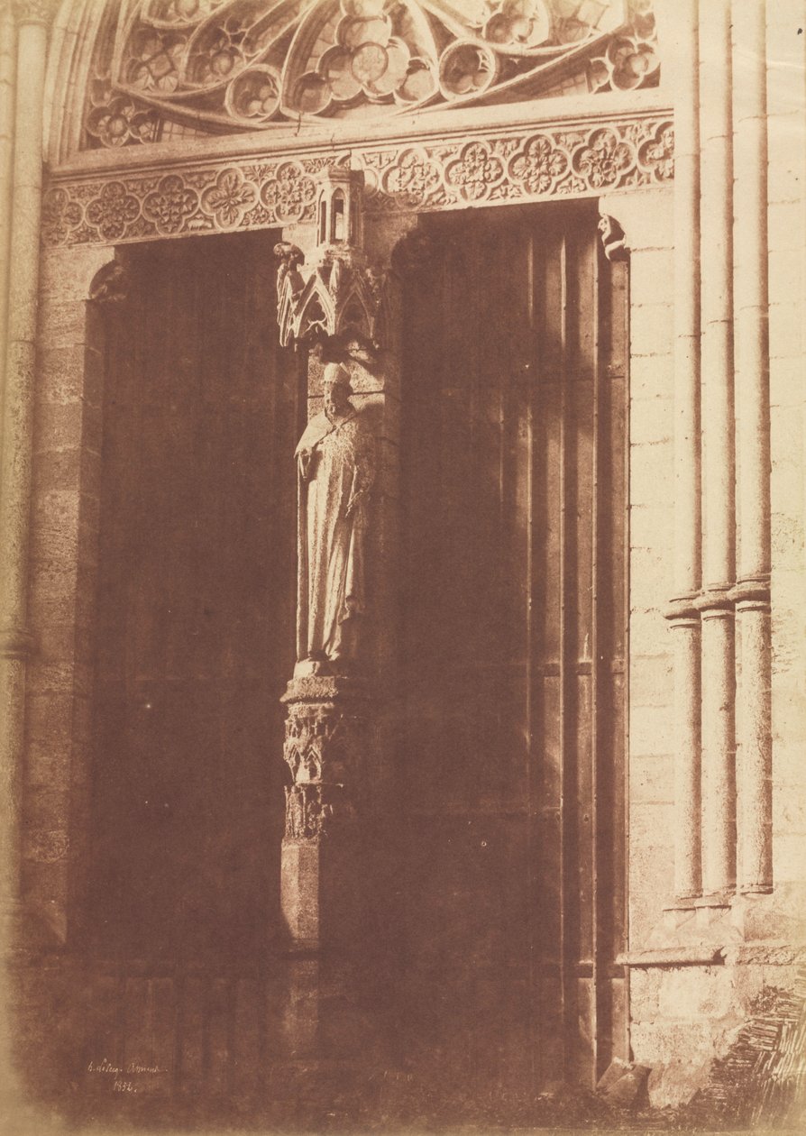 Amiens, Noordelijke Façade van het Transept, 1852 door Henri Le Secq