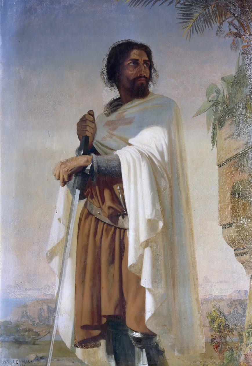 Hugues de Payens, Grootmeester van de Tempeliers door Henri Lehmann