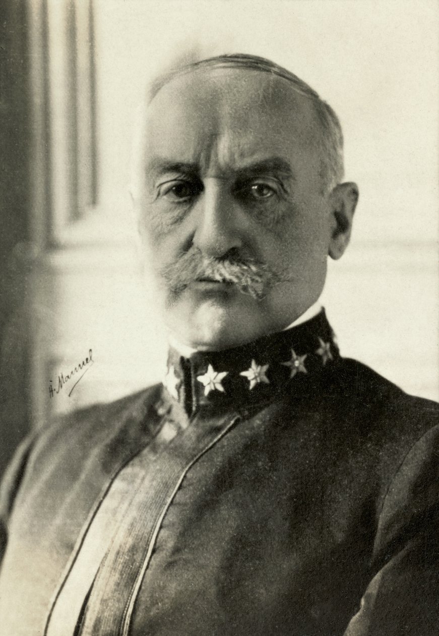 Portret van admiraal Benson (foto) door Henri Manuel