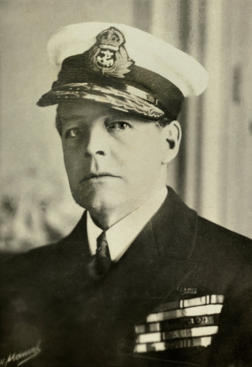 Portret van admiraal David Beatty (foto) door Henri Manuel