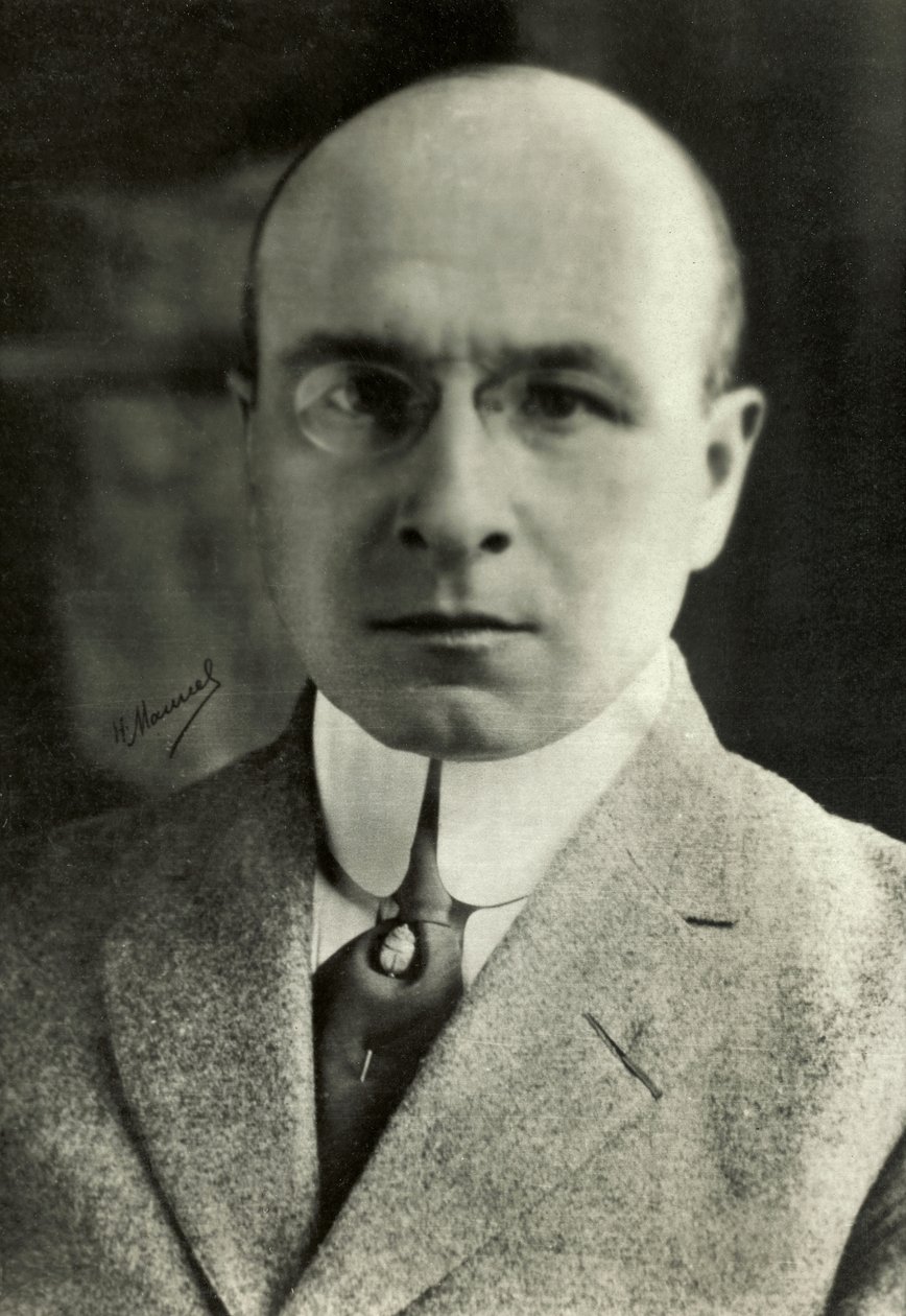 Portret van Alexis Carrel (foto) door Henri Manuel