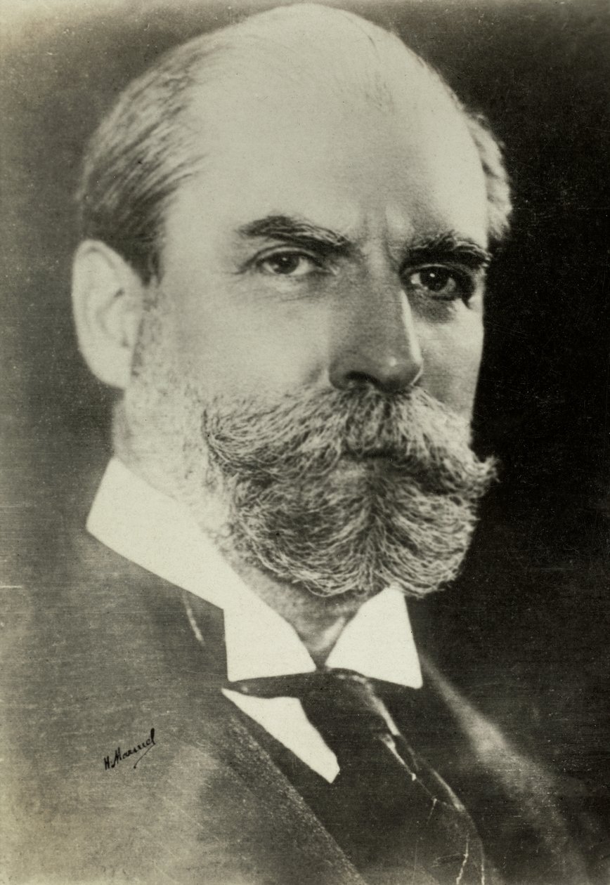 Portret van Charles Hughes (foto) door Henri Manuel