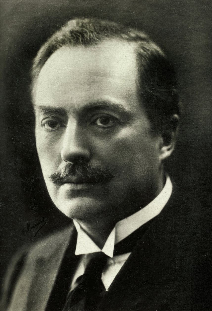 Portret van Ludovic Naudeau (foto) door Henri Manuel