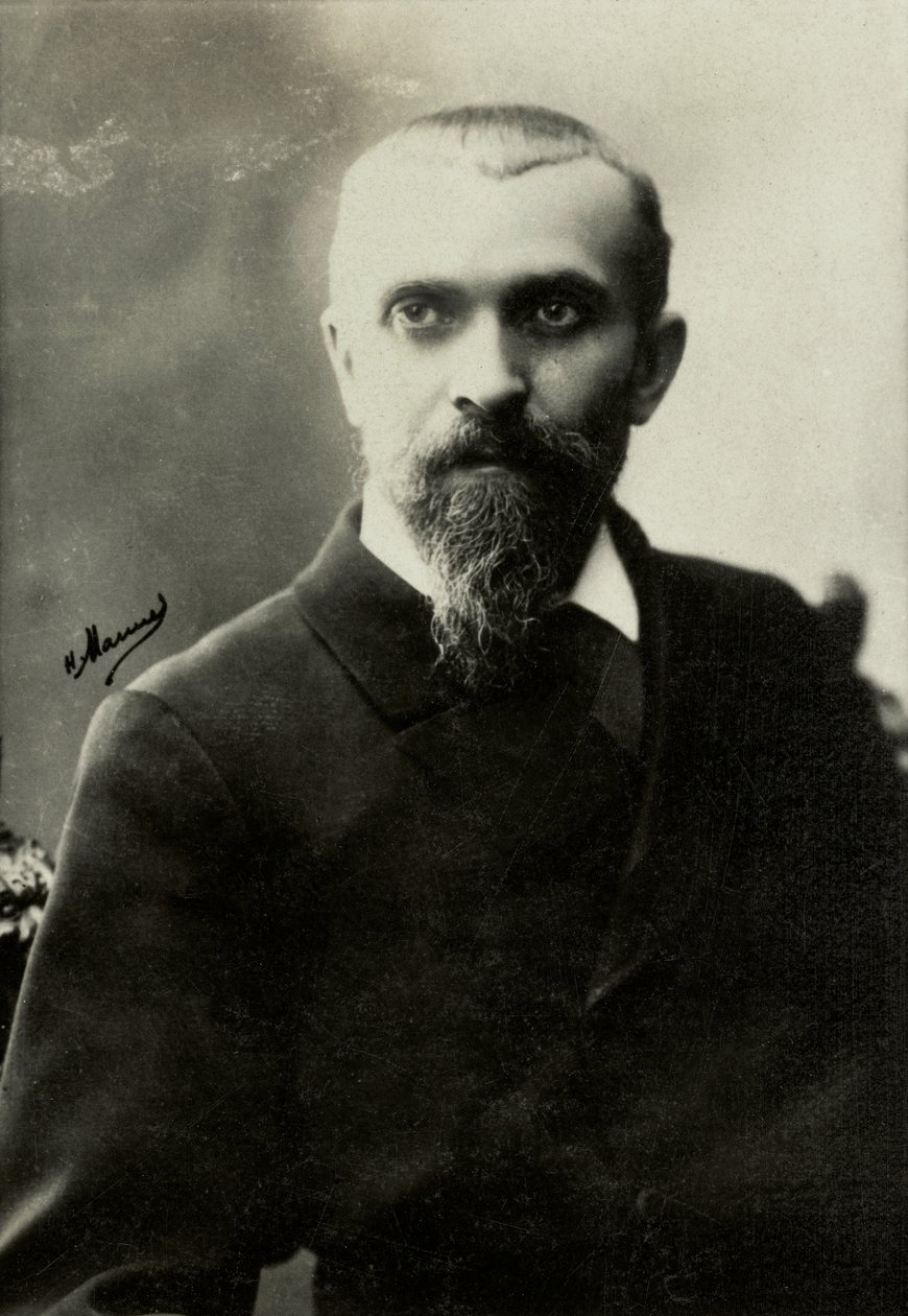 Portret van rene Doumic (foto) door Henri Manuel