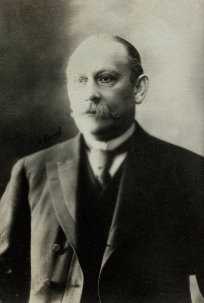 Portret van Markies de Segur (foto) door Henri Manuel