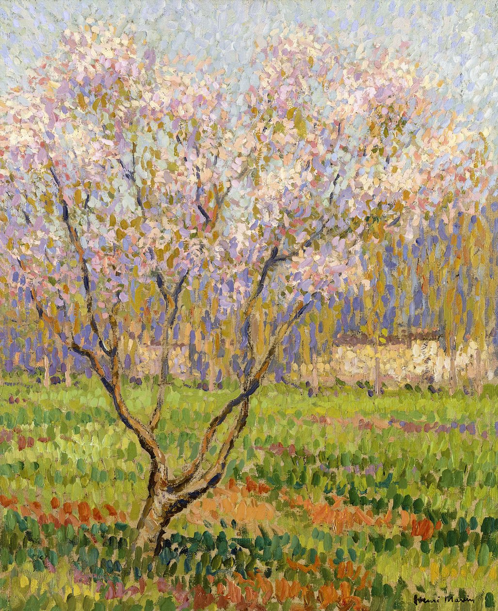 Appelboom in Bloei door Henri Martin
