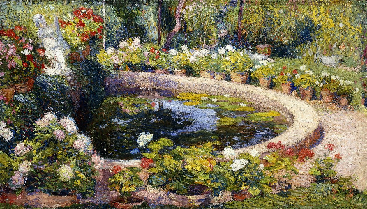 De Vijver in Marquayrol door Henri Martin