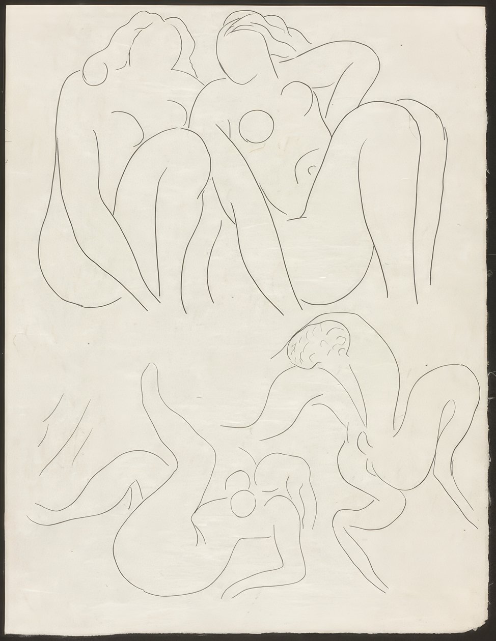 Een Faun in de namiddag, plaat vijftien uit Poesies de Mallarmé door Henri Matisse