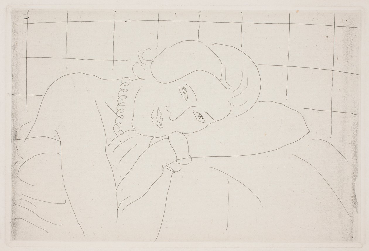 Vrouw met halsketting door Henri Matisse