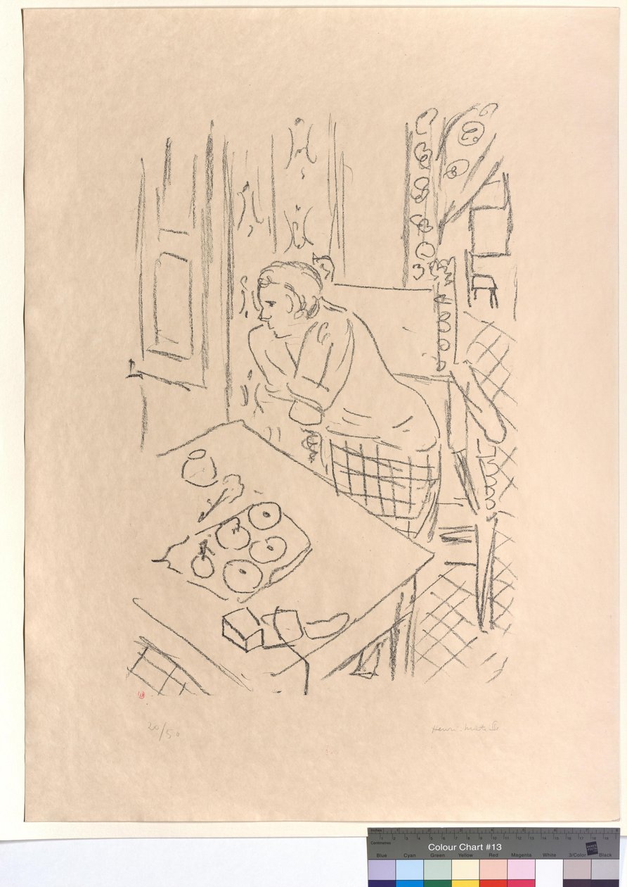 Figuur in een interieur door Henri Matisse