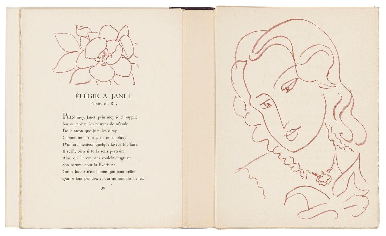 Een selectie uit de Amours van Ronsard door Henri Matisse