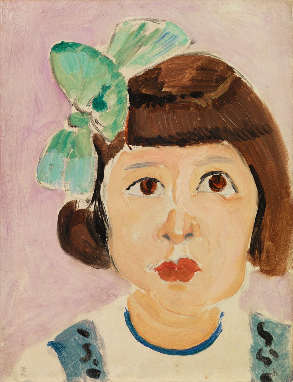 Hoofd van een jong meisje (Tête de fillette) door Henri Matisse