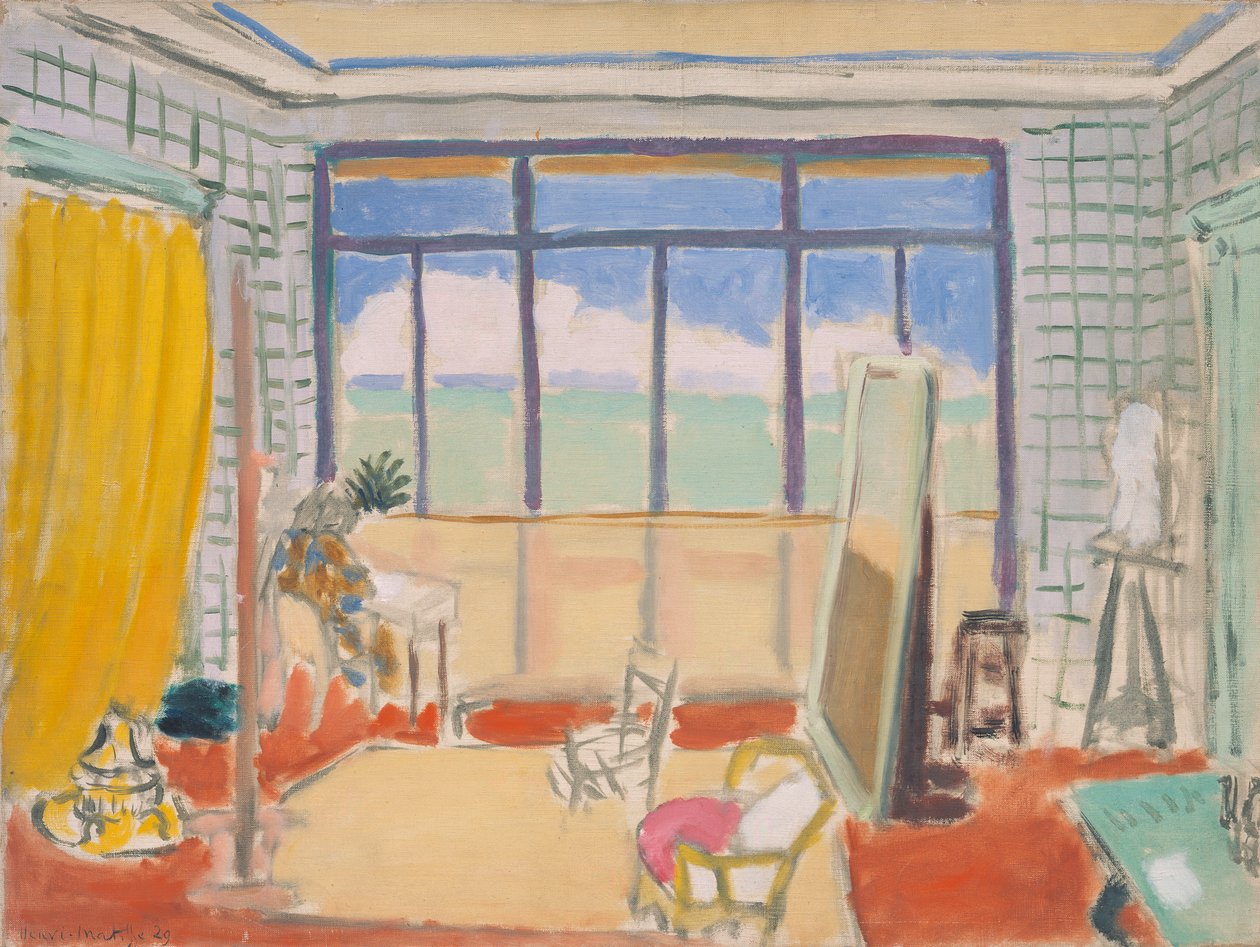 In het atelier in Nice door Henri Matisse