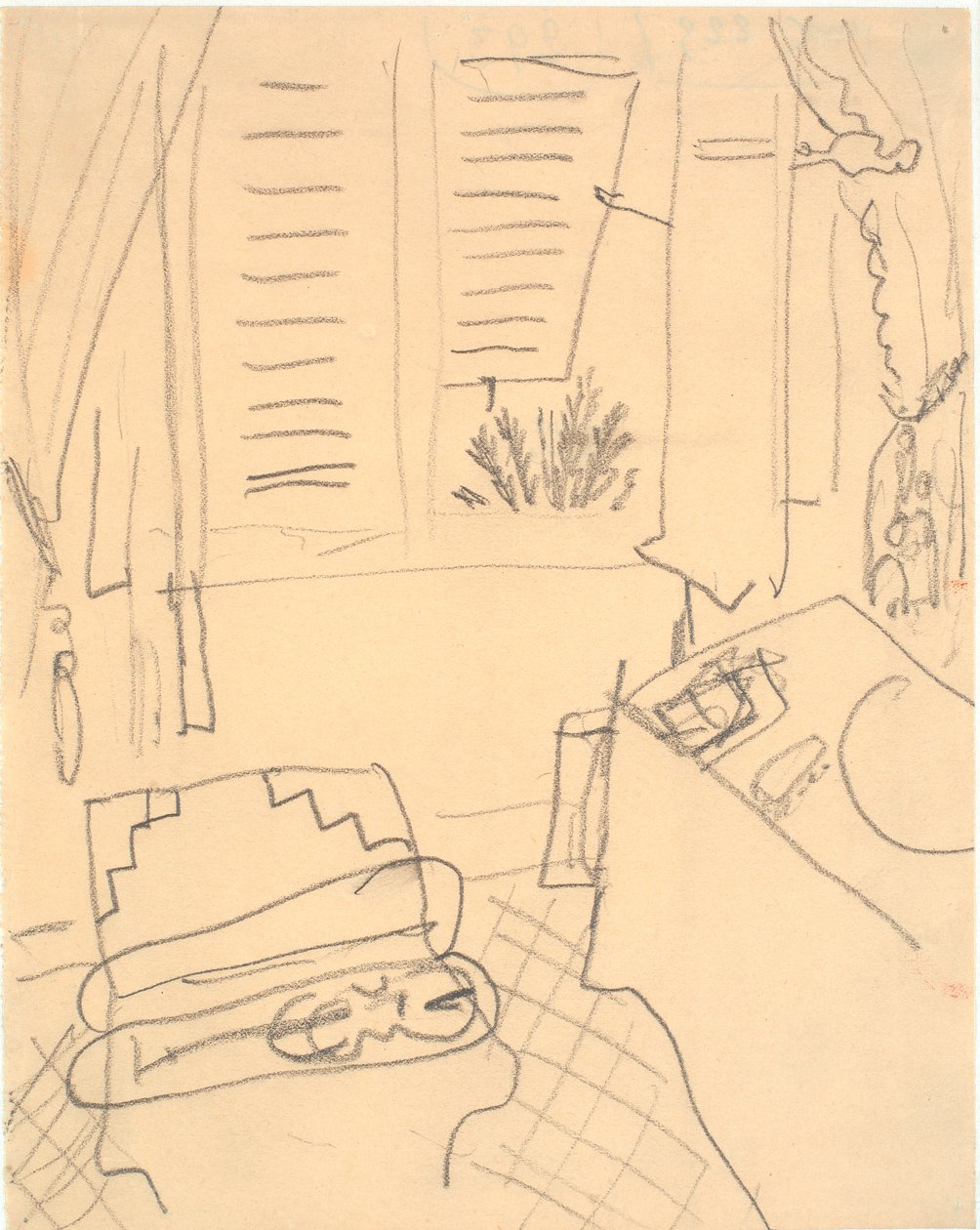Interieur met een viool door Henri Matisse