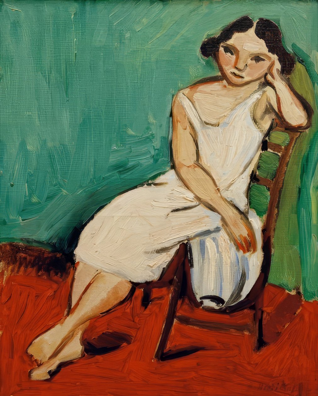 Zittend meisje door Henri Matisse
