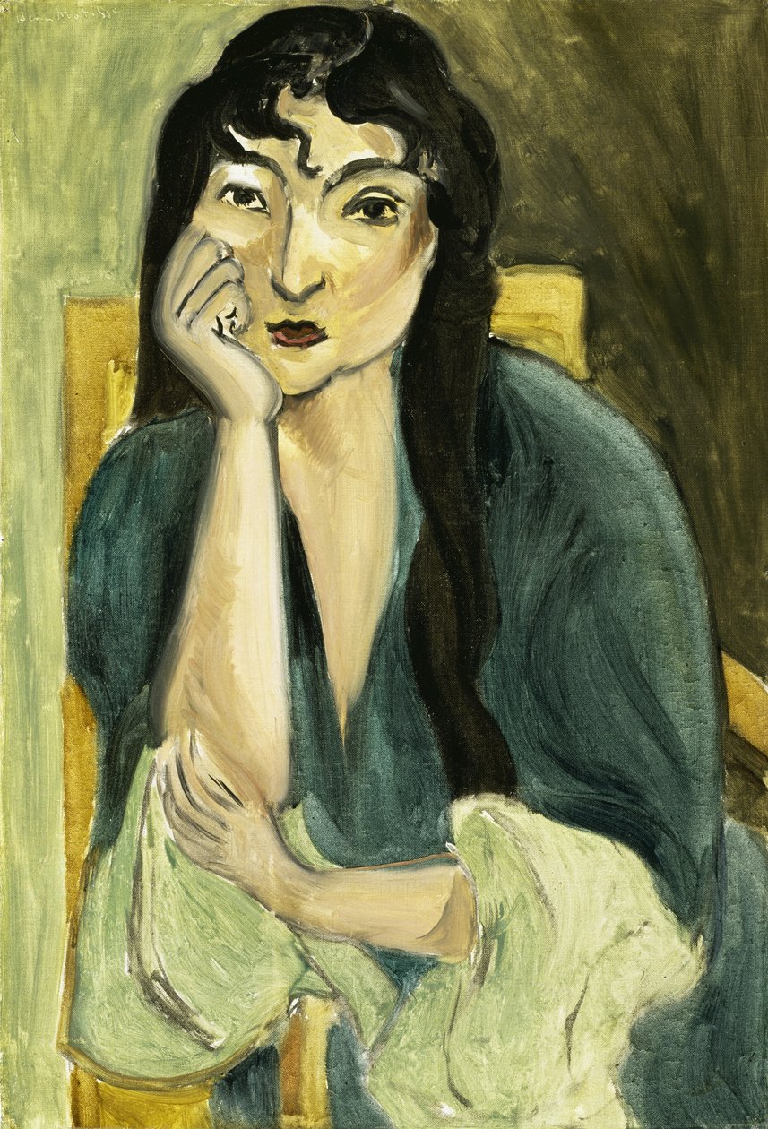 Meditatie (Portret van Lorette), ca.1916 (olieverf op doek) door Henri Matisse