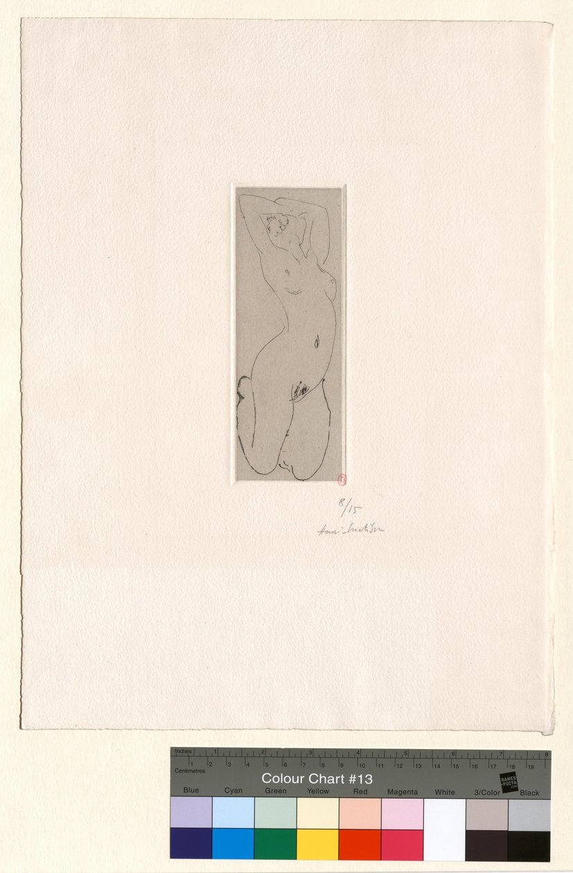 Naakt, geknield en met gebogen rug door Henri Matisse