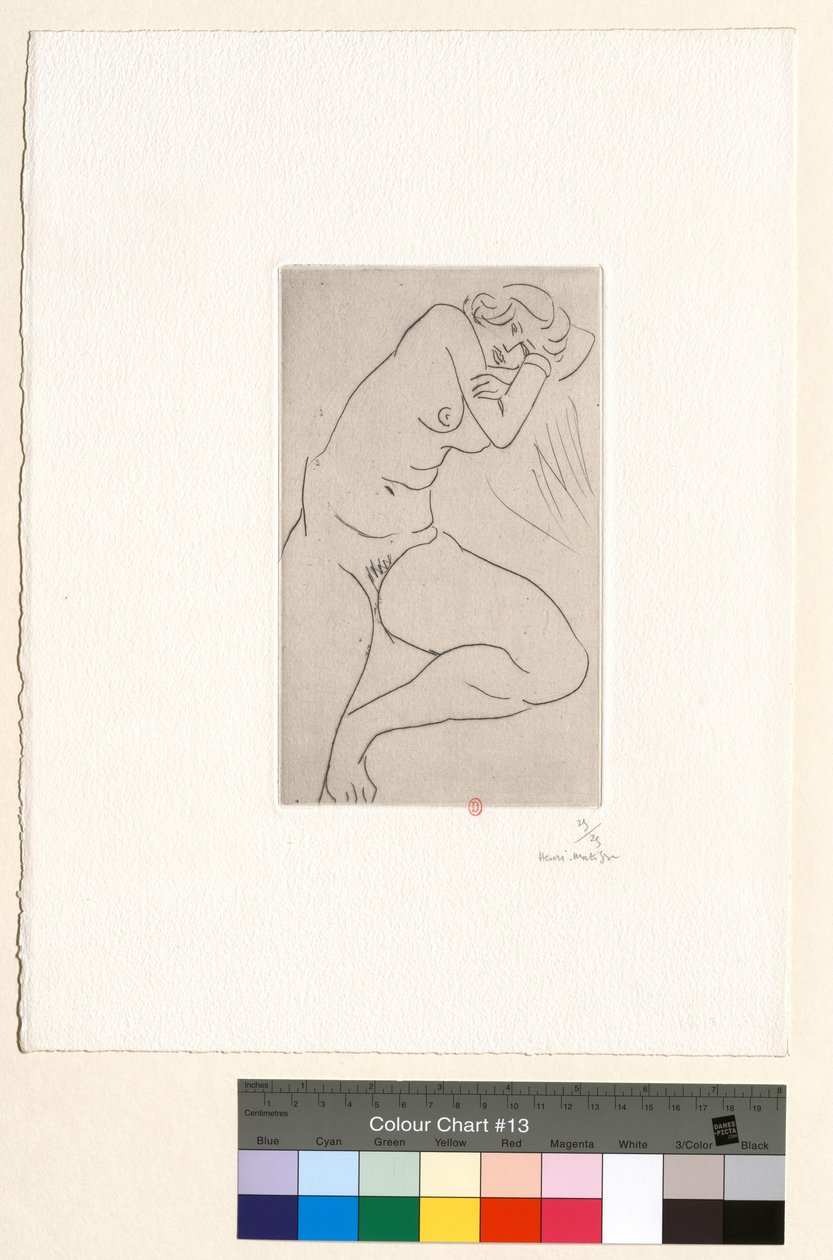 Zittend naakt, hoofd in de armen door Henri Matisse