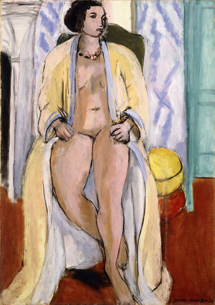 Naakt in badjas door Henri Matisse