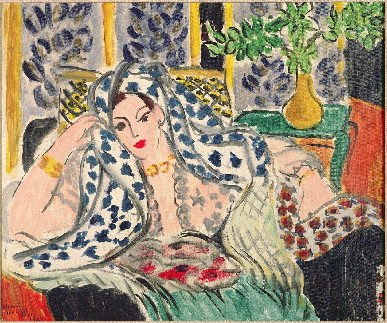 Odalisque bij Fautenuil door Henri Matisse