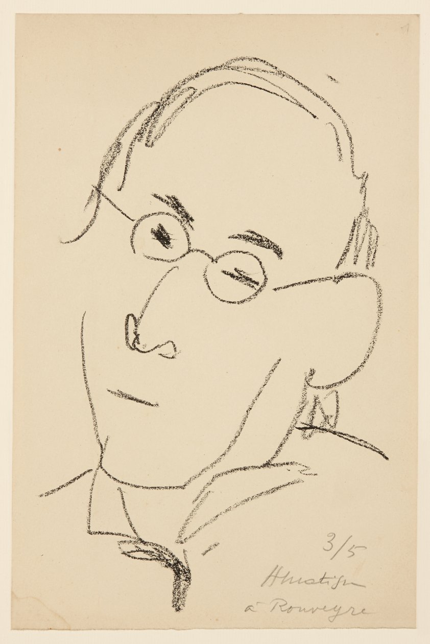 Portret van Paul Léautaud door Henri Matisse