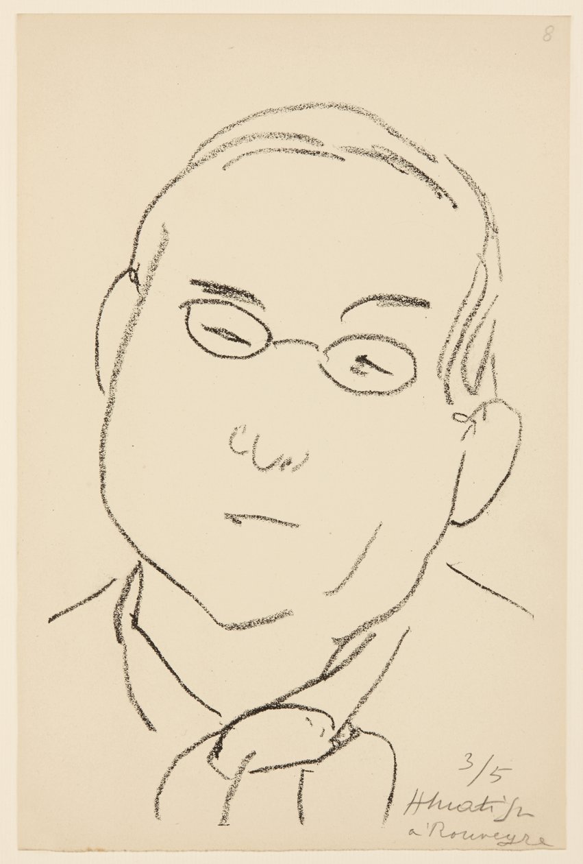 Portret van Paul Léautaud door Henri Matisse
