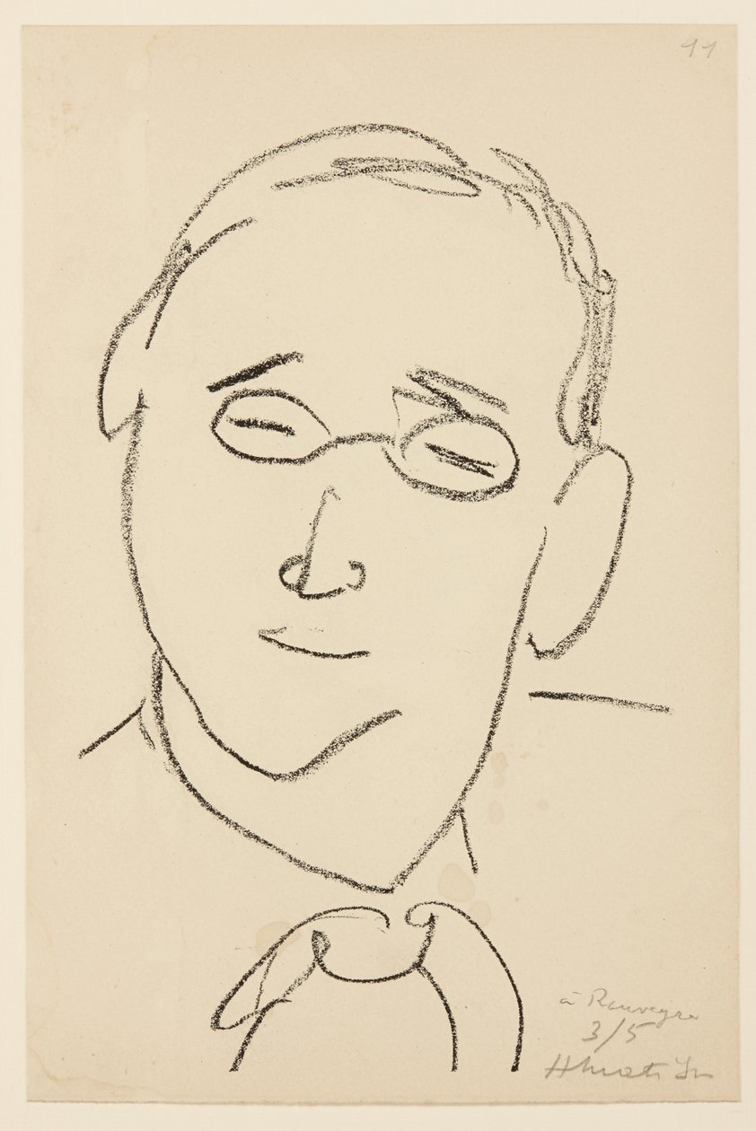 Portret van Paul Léautaud door Henri Matisse