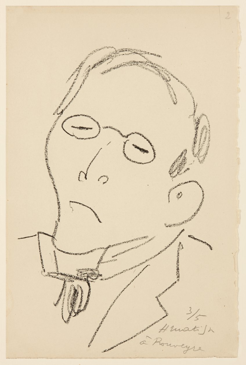 Portret van Paul Léautaud door Henri Matisse