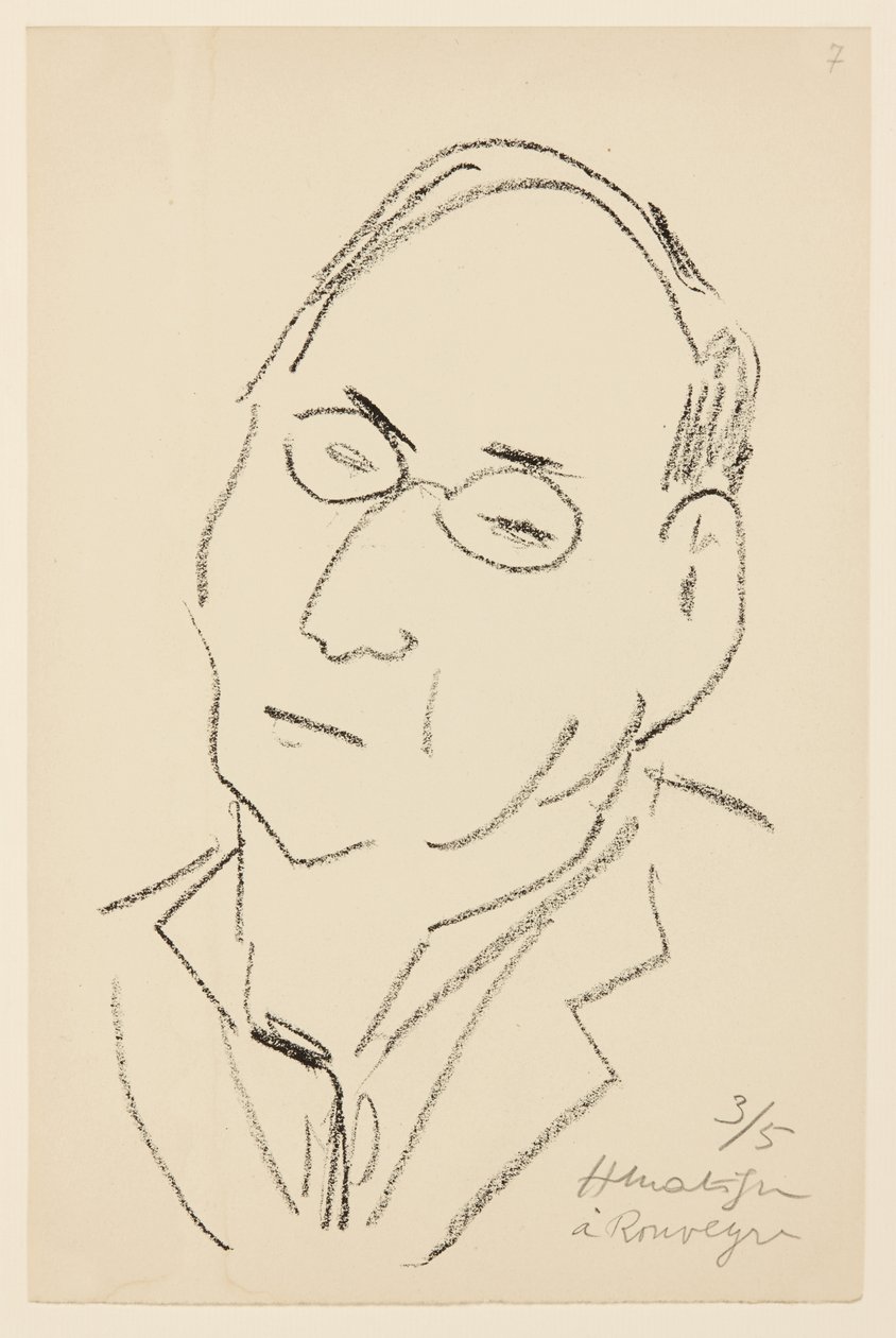 Portret van Paul Léautaud door Henri Matisse