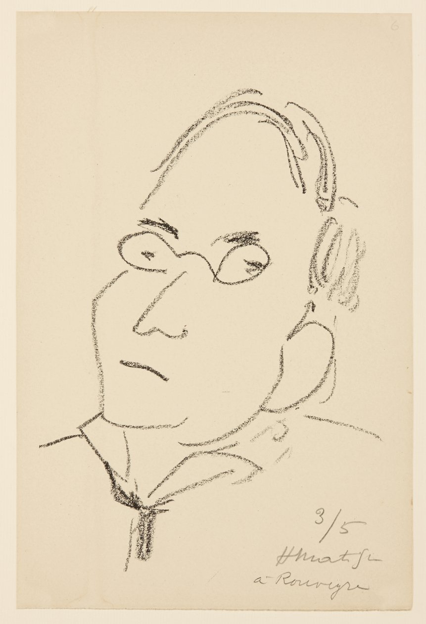 Portret van Paul Léautaud door Henri Matisse